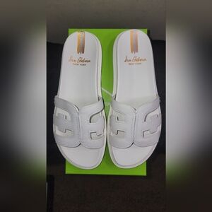 Sam Edelman Valeri White Leather Sandals